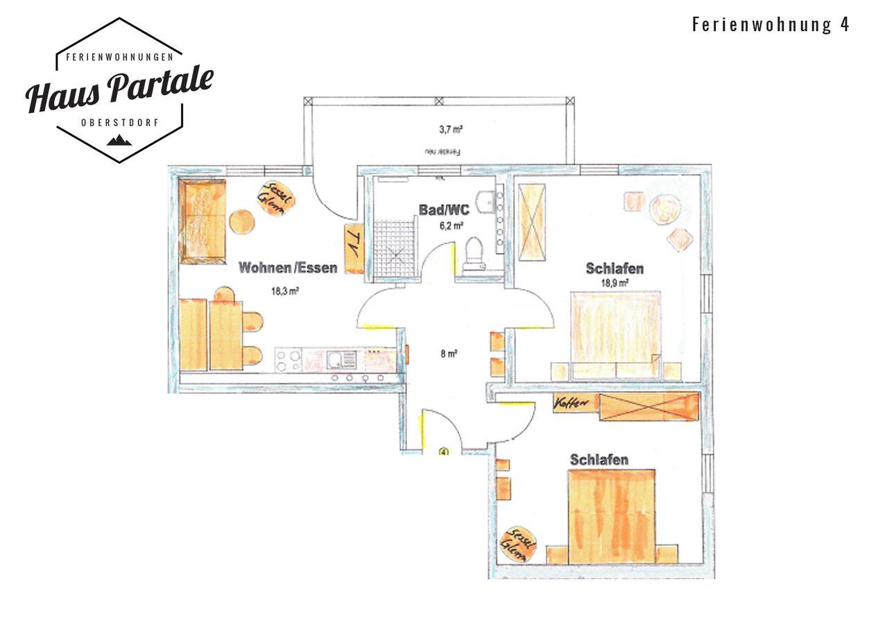 Haus Partale Apartamento Oberstdorf Exterior foto